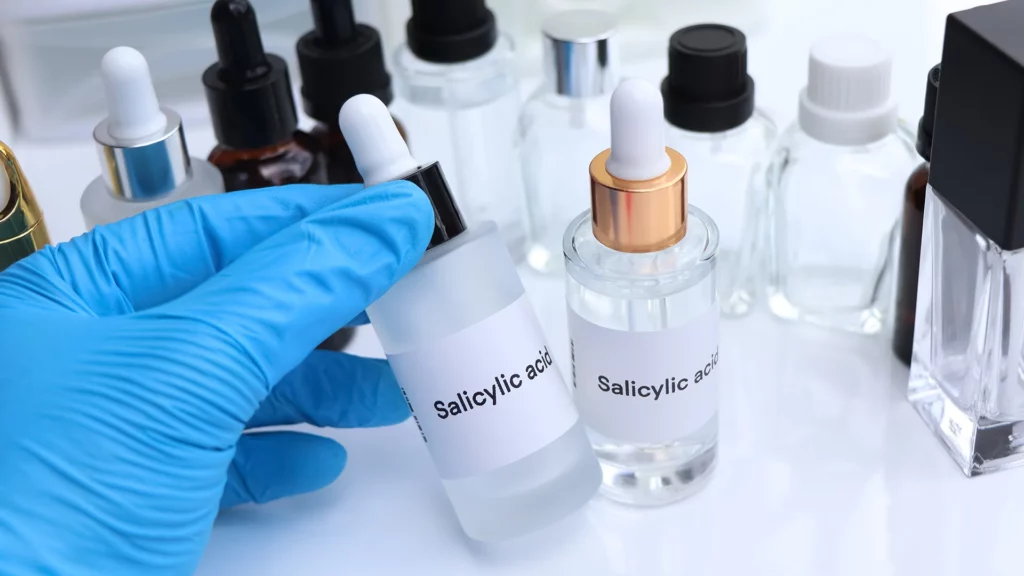 Buteleczka z kwasem salicylowym