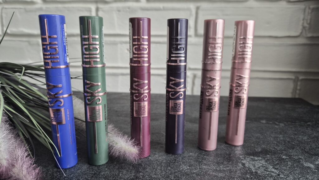 kolekcja tuszów do rzęs Maybelline Sky High