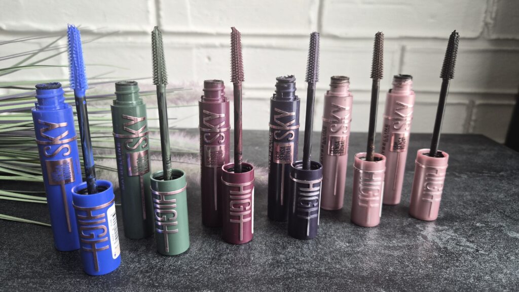 kolekcja tuszów do rzęs Maybelline Sky High